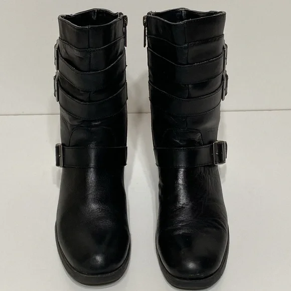 Harley Davidson Holly Black Leather Boots - Picture 3 of 17